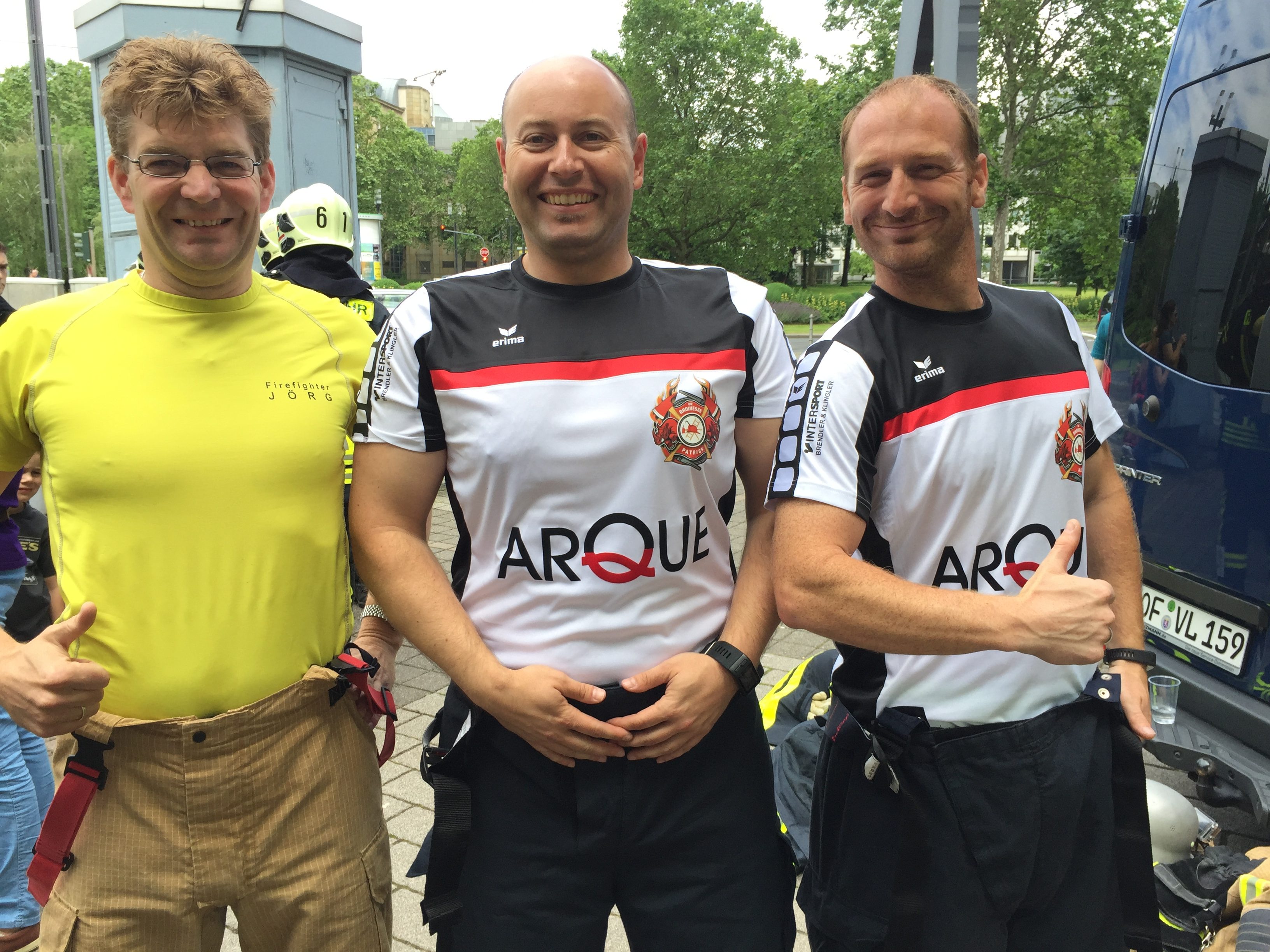 Patrick Boos und Kollegen beim SkyRun