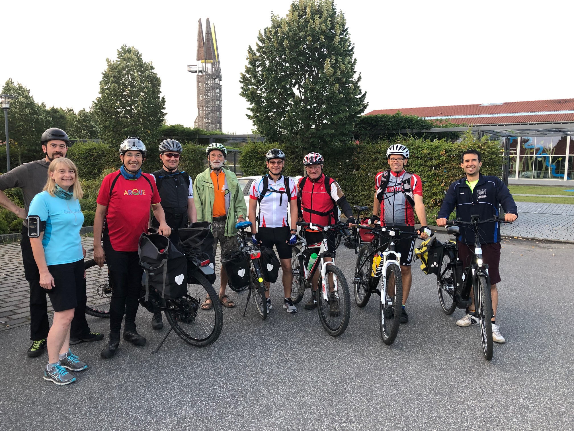 Gruppe der Biker