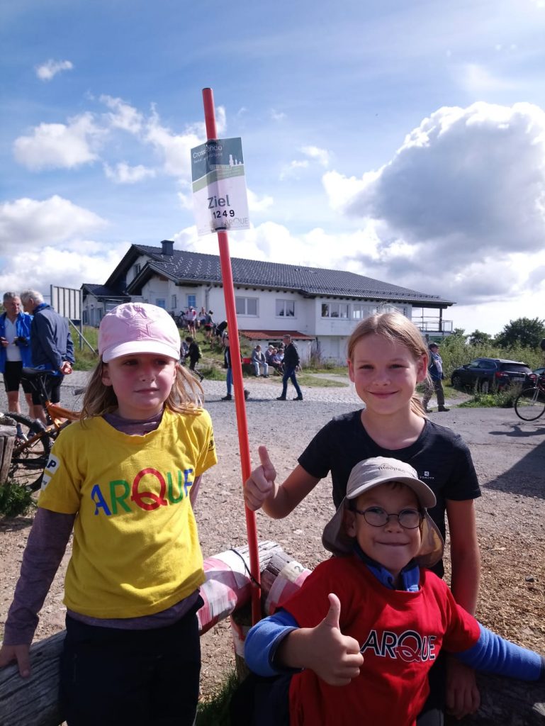 die ARQUE-Kids im Ziel auf dem Feldberg
