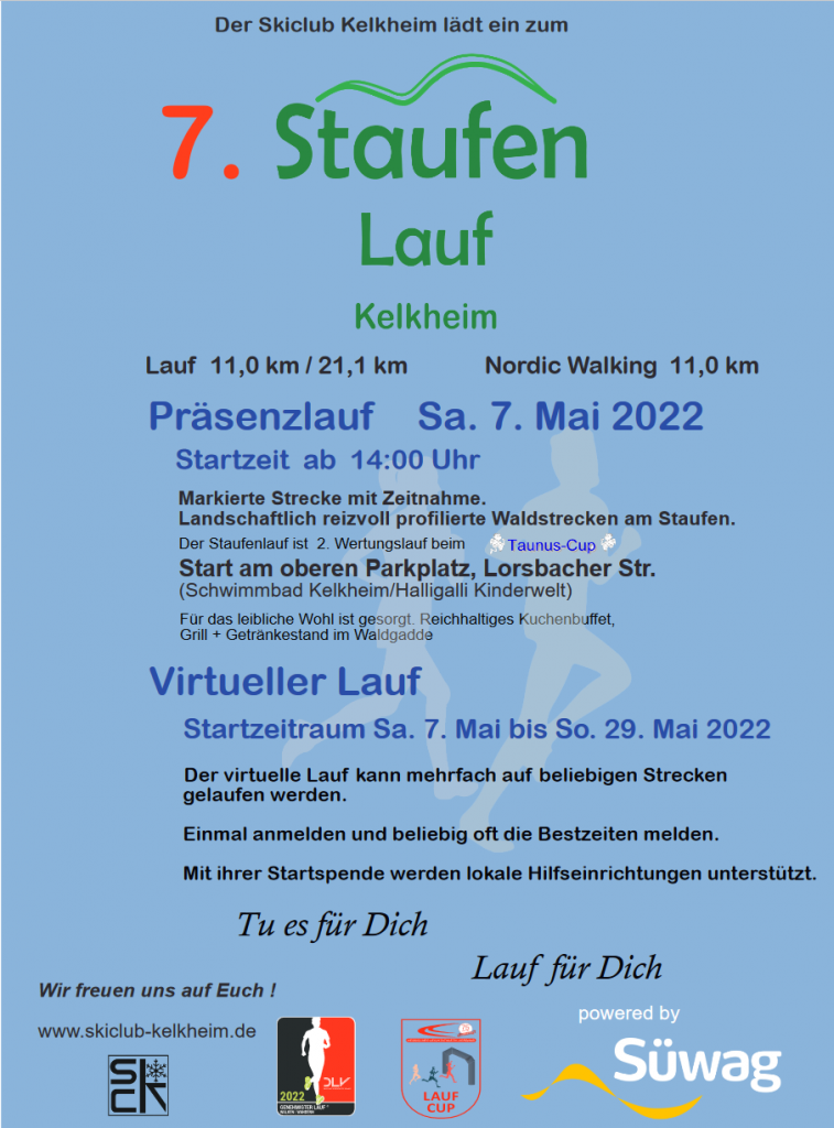 Plakat vom Staufenlauf 2022
